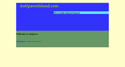 Desktop Screenshot of antiparosisland.com